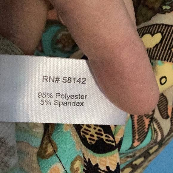 Boston Proper Boho Lightweight V Neck Flowy Printed Blouse 3/4 Sleeve XS - Picture 5 of 5